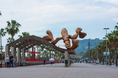 Yazı işleri. Mayıs, 2018. Barcelona, İspanya. Barcelona ve büyük bir 