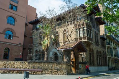 Yazı işleri. Mayıs, 2018. Casa Golferichs, Barselona, İspanya. Casa Golferichs modernist bir ev ile bir belirli 