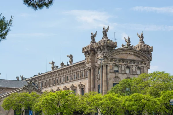 Barcellona Spagna Edificio Monumentale Della Dogana Portuale Una Delle Attrazioni — Foto Stock