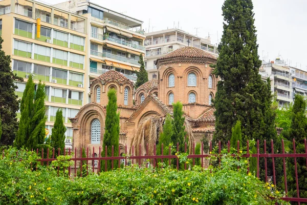 Iglesia de Panagia Chalkeon es una iglesia de cúpula cruzada dedicada a — Foto de Stock