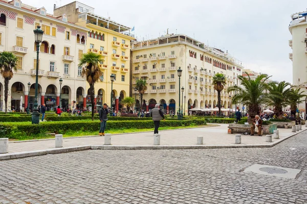 Editoryal. Nisan 2019. Selanik, Yunanistan. Cityscape, görünümü 