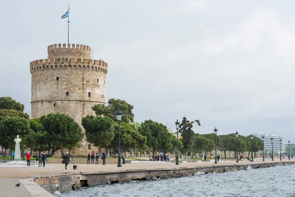 Editoryal. Nisan 2019. Selanik, Yunanistan. Cityscape, görünümü — Stok fotoğraf
