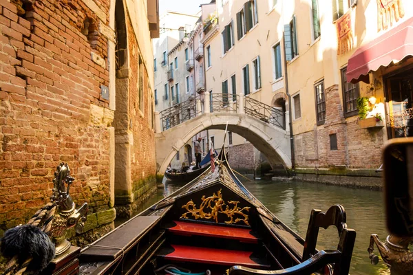 Vue du grand canal depuis une télécabine à Venise, Italie. — Photo