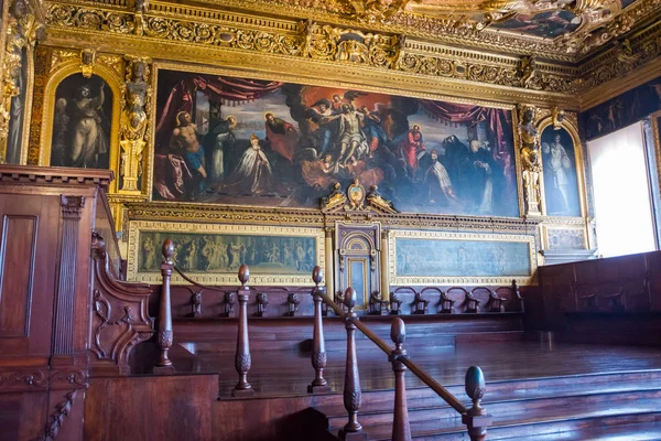 Editorial. Mayo de 2019. Venecia, Italia. Interior del Salón de la — Foto de Stock