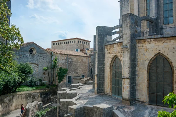 Editorial Mayo 2018 Girona España Monasterio Sant Pere Galligants Girona — Foto de Stock