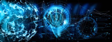 VR ve AR kavramı. Teknik Destek ve Müşteri Hizmetleri İş Teknolojisi İnternet Ui.