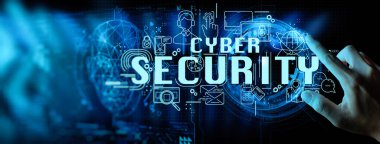 İş adamı Veri Koruması Siber Güvenlik Gizlilik İş Dünyası İnternet Teknolojisi Ui ile çalışıyor.