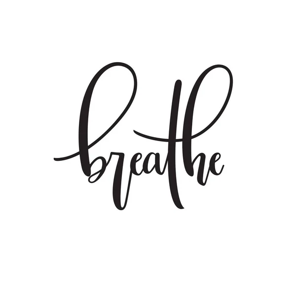 Αναπνεύστε τυπογραφία — Διανυσματικό Αρχείο