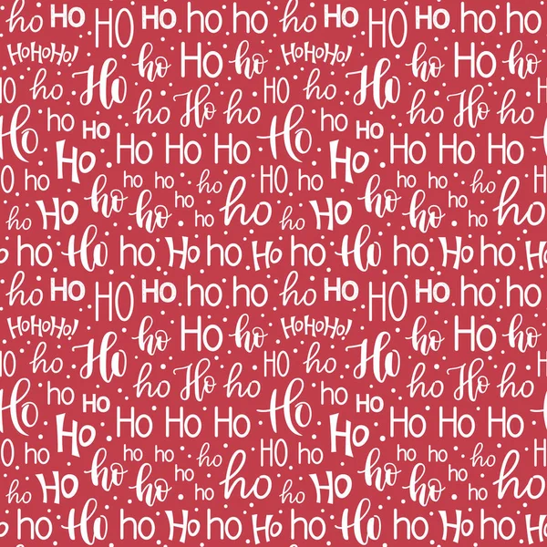 Ho Ho Ho fondo sin costuras — Vector de stock