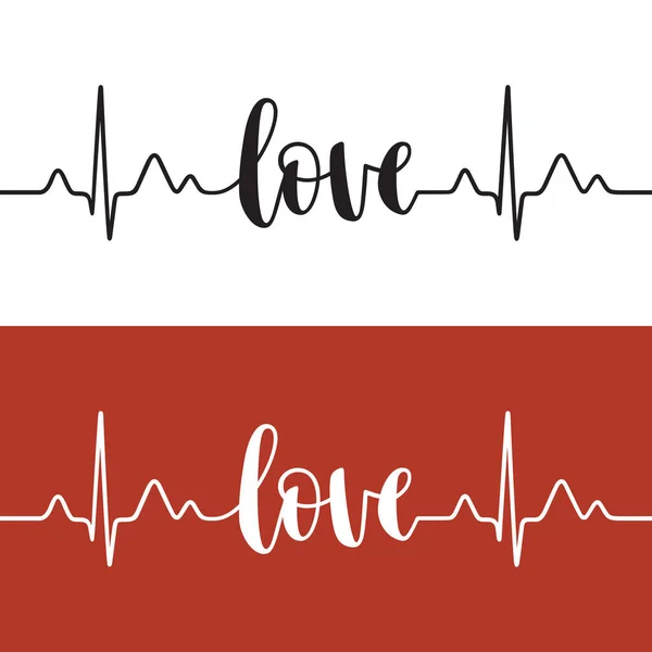 Heartbeat of Love — Stock Vector