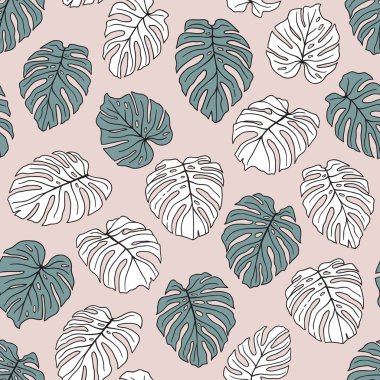 Monstera sorunsuz arka plan bırakır