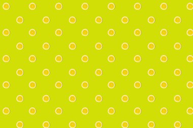 Taze limon yuvarlak yeşil kesilmiş Dikişsiz desen