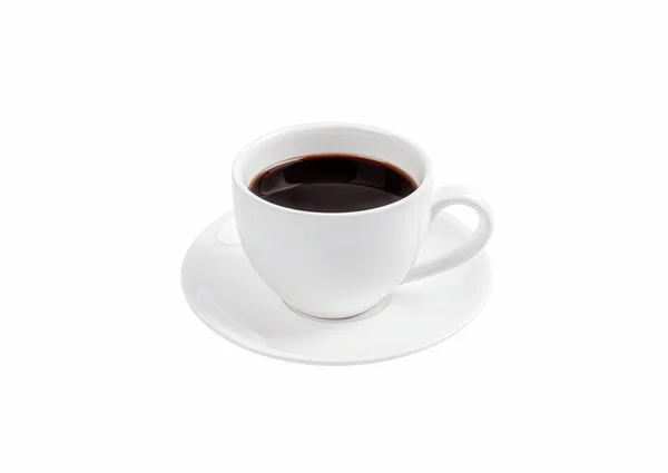 Xícara Café Isolado Fundo Branco — Fotografia de Stock