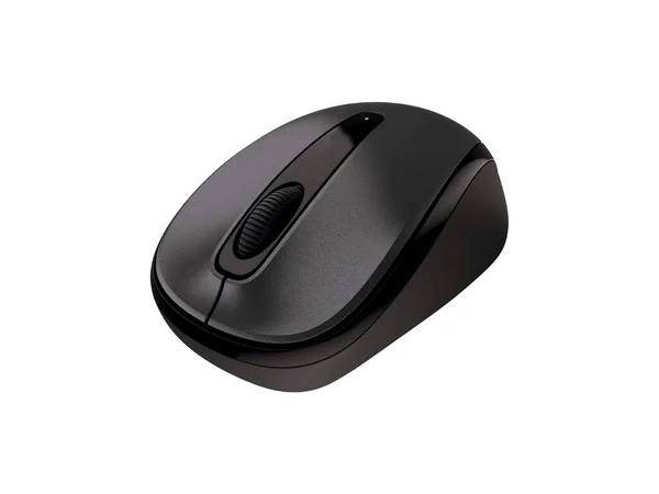 Computer Mouse Black White Background — Stock Photo, Image