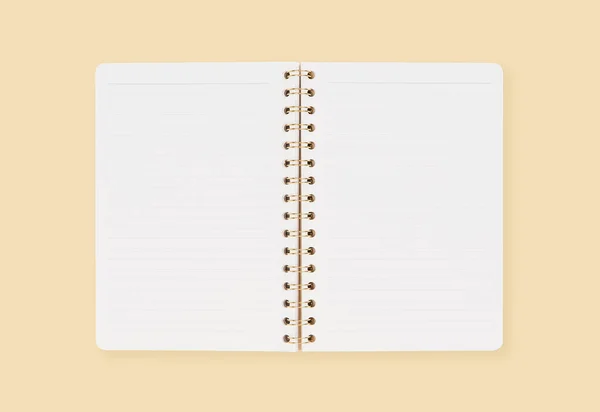 Blank Note Book Education Open Diary — Stock Photo, Image