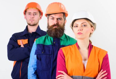 Mimarlar, inşaatçılar ciddi yüzü olan takım,