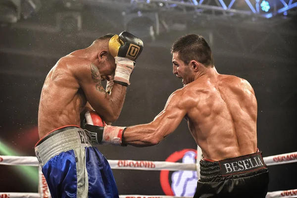 Kiev Ucrania Septiembre 2017 Espectáculo Boxeo Esparta Incluyó Seis Peleas — Foto de Stock