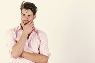 Maço fikir sahip olmak onun çene losyonları. Kıl adam