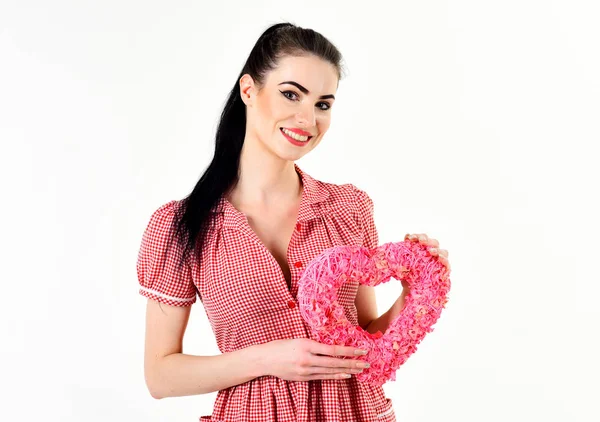 Coquetear, presente, estilo, día de San Valentín, concepto de día de la mujer . —  Fotos de Stock