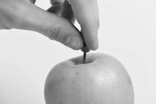 Manzana en color brillante y jugoso. Concepto de salud y nutrición . — Foto de Stock