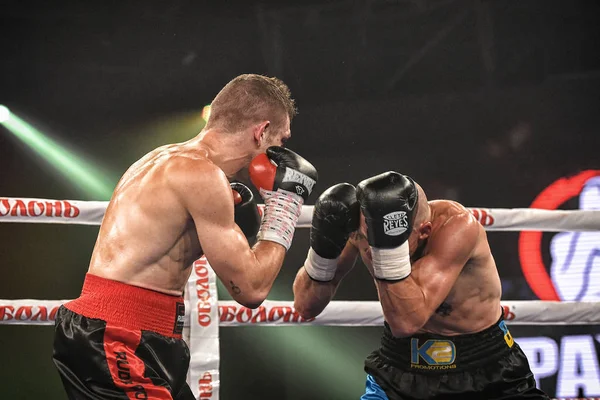 Kyiv Ucrânia Setembro 2017 Show Boxe Sparta Incluiu Seis Lutas — Fotografia de Stock