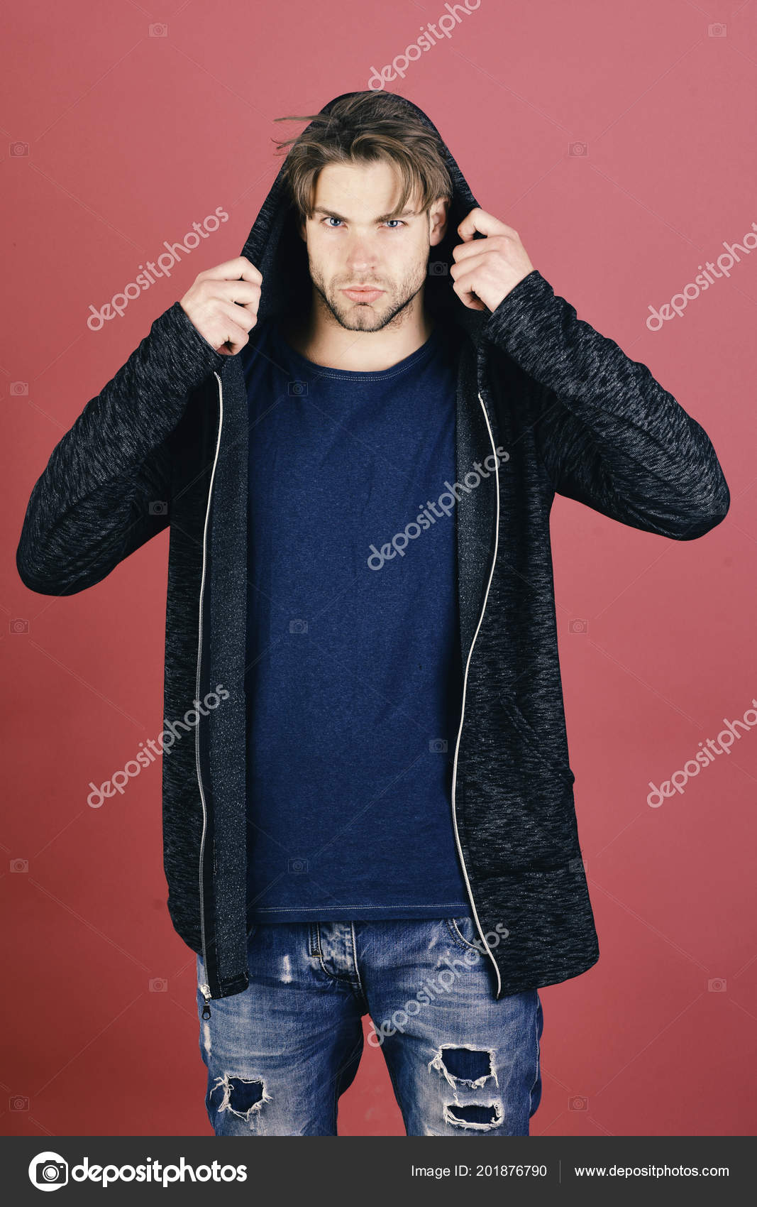 Sports Fashion And Confidence Concept Man With Fair Hair On