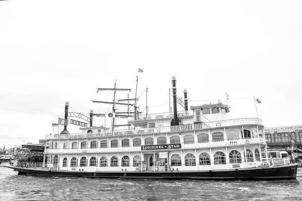 Retro, vintage fartyget transport, transport i Hamburg, Tyskland — Stockfoto