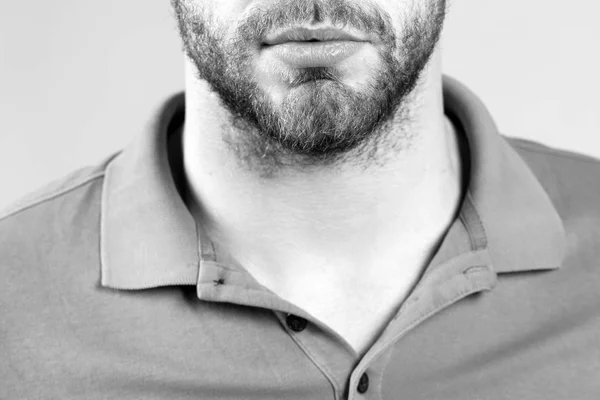 Beard, mustache design in barber salon — Stock Photo, Image