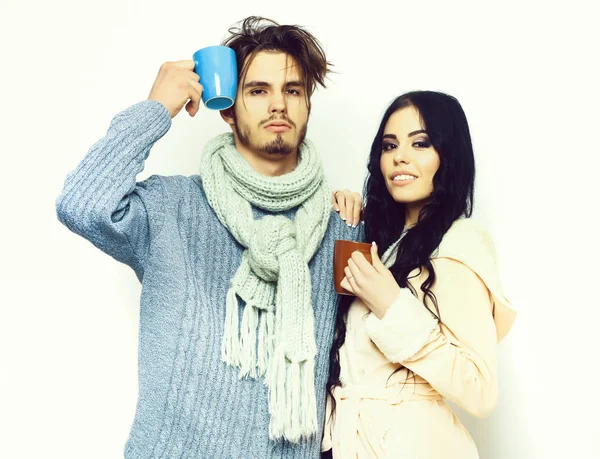 güzel mutlu çift holding bardak