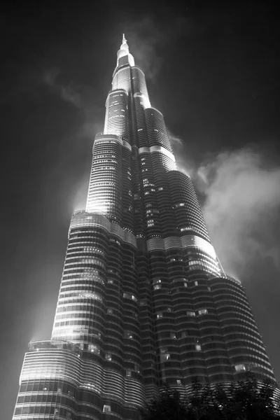Burj khalifa in de nacht — Stockfoto
