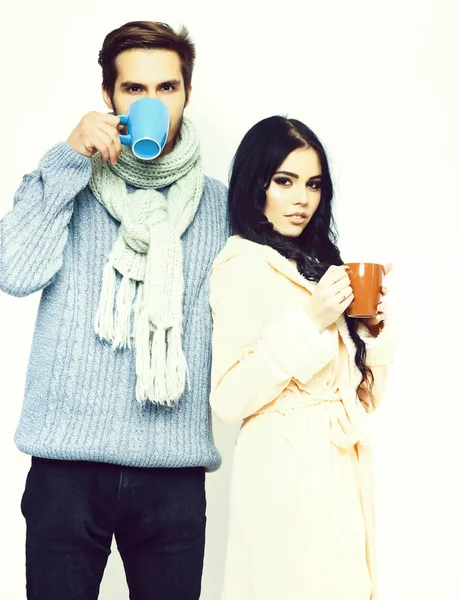 güzel mutlu çift holding bardak