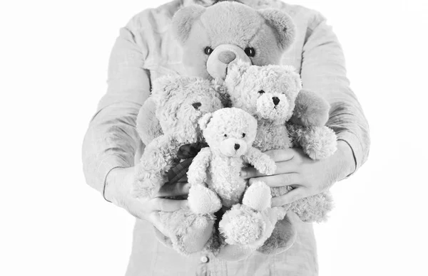 Donner Ours Nounours Homme Isolé Sur Fond Blanc — Photo