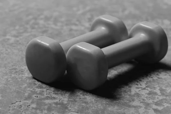 Barbells Elhelyezett Csatornába Zár Megjelöl Sport Egészséges Életmód Fogalma Súlyzók — Stock Fotó