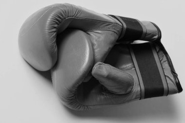 Spor ve dövüş sanatları konsepti. Deri kutu ekipmanı