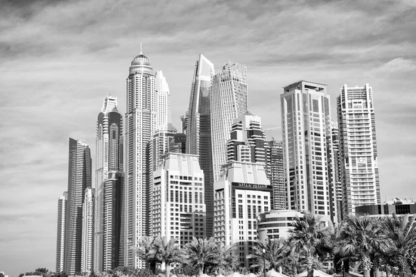 Skyline de Dubaï, Émirats arabes unis centre-ville — Photo