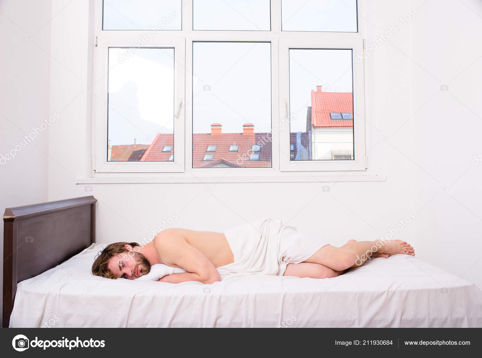 Let Your Body Feel Comfortable Guy Nude Macho Lay White