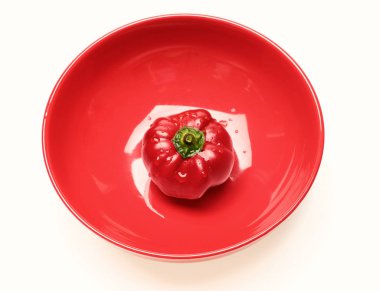 Sebze ve vejeteryan diyet kavramı. Tatlı tadı ile biber