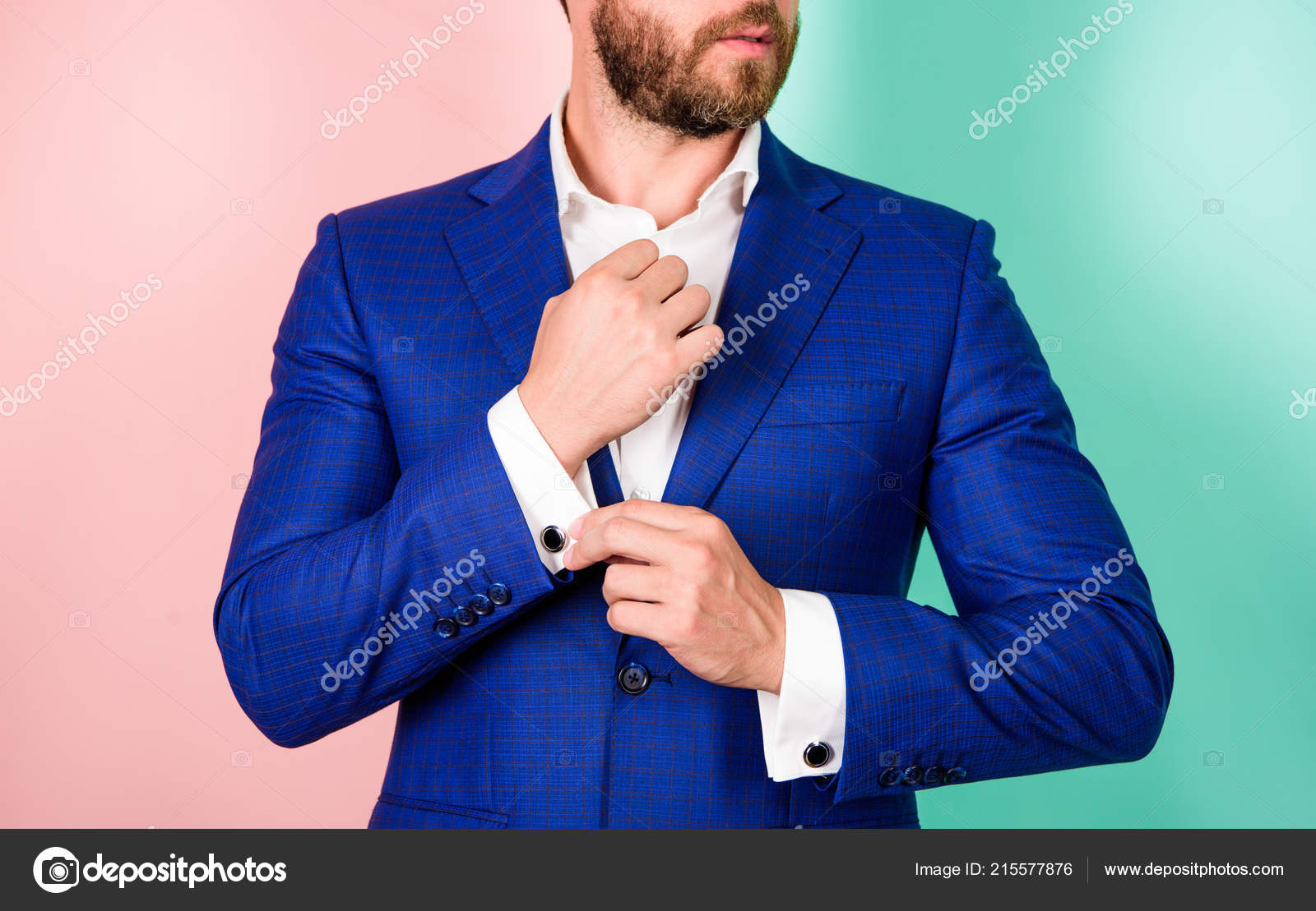 suit hand button
