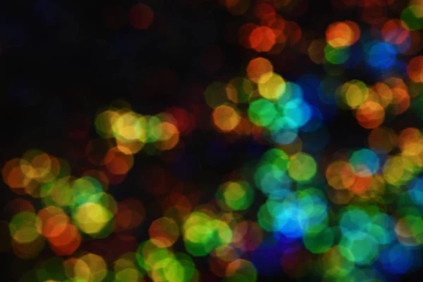 Decoraciones de fondo de pantalla de Navidad concepto. Fondo de luces de bombilla de colores . — Foto de Stock