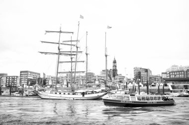 Damarları Elbe Harbor, Hamburg, Almanya