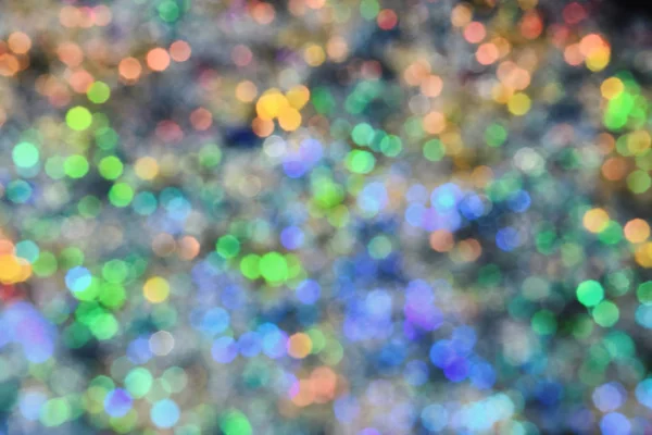 Patrón borroso de luces de decoración de colores. Decoraciones de fondo de pantalla de Navidad concepto — Foto de Stock