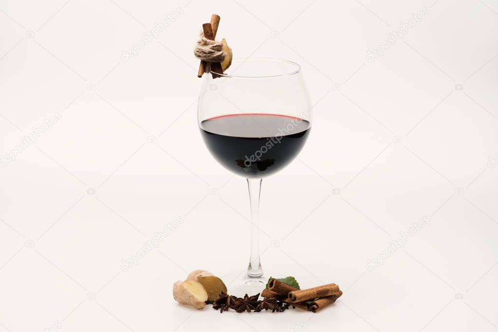 Home bar and wine tasting concept. Cabernet or merlot wine
