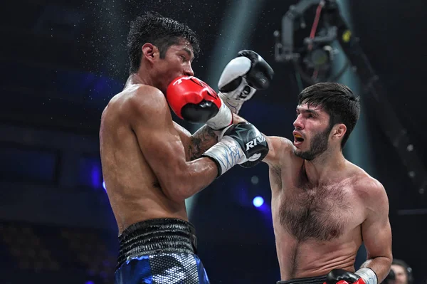 Kyiw Ukraine Oktober 2018 Die Boxer Ramil Gadzhyiev Und Bruno — Stockfoto