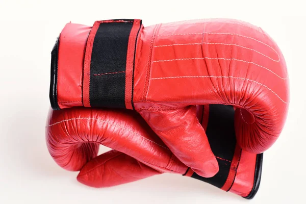 Combat and fight concept. Pair of boxing gloves