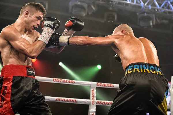 Kyiv Ucrânia Setembro 2017 Show Boxe Sparta Incluiu Seis Lutas — Fotografia de Stock