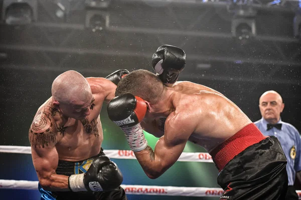 Kyiv Ucrânia Setembro 2017 Show Boxe Sparta Incluiu Seis Lutas — Fotografia de Stock