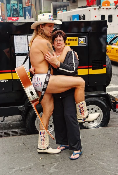 Kaslı, çıplak kovboy erkek new york, ABD — Stok fotoğraf