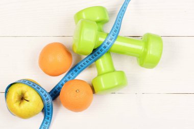 Teyp, meyve ölçme ile ideal boyut kavramı, dumbell ağırlık