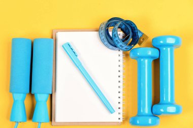 Eğitim ve dinlenme kavramı. Kilo kaybı için Araçlar