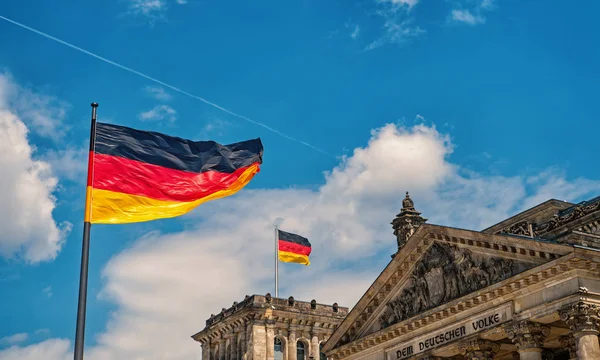 Reichstagsgebäude, Sitz des Deutschen Bundestages — Stockfoto
